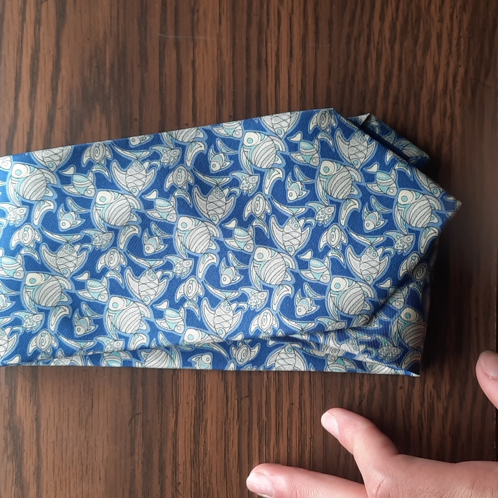 Ferragamo blue tie